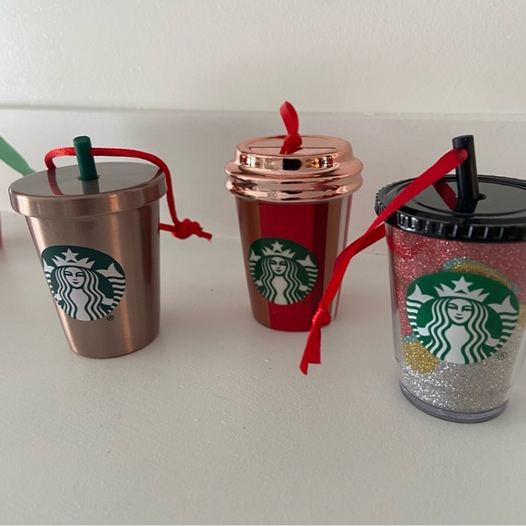 Starbucks Festive Mini Cup Ornament Collection - Set of 5 - Picture 2 of 7